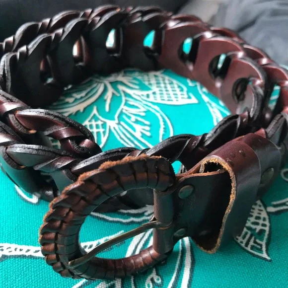 Lether belt, new size 8 brown red, very nice 🌷 - Picture 3 of 7